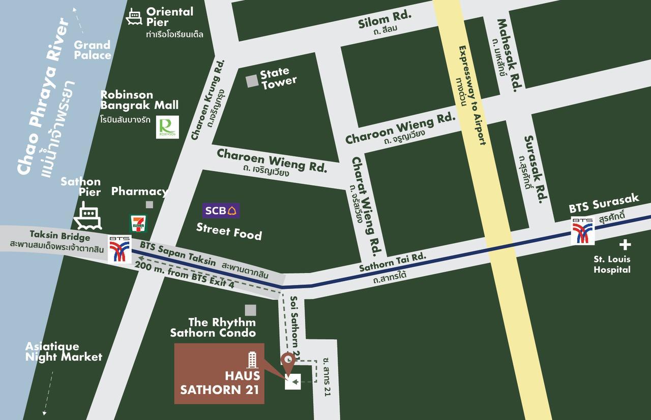 Haus Sathorn 21 Bed And Breakfast Bangkok Eksteriør bilde